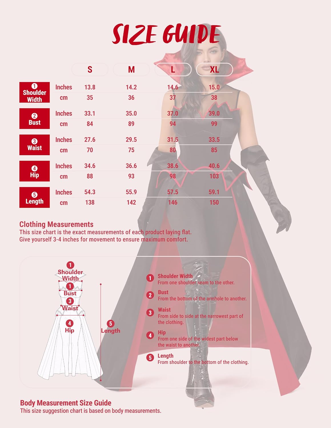 Spooktacular Creations Halloween Vampire Costume Women Dress Dracula, Adult Female Vampire Costume for Halloween 2026