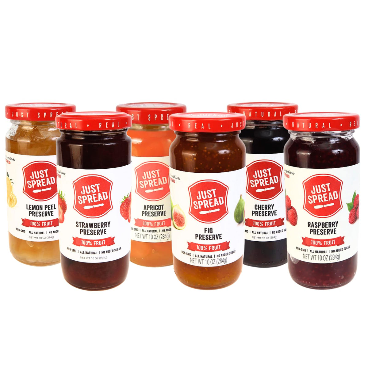 Just Spread 100% Fruit Preserve, Cherry, 10 oz Jar
