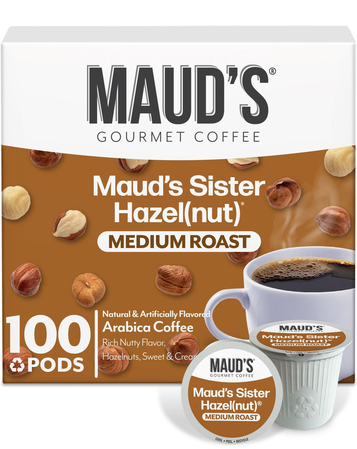 Maud's Cherry Flavored Medium Roast Coffee Pods, 18ct