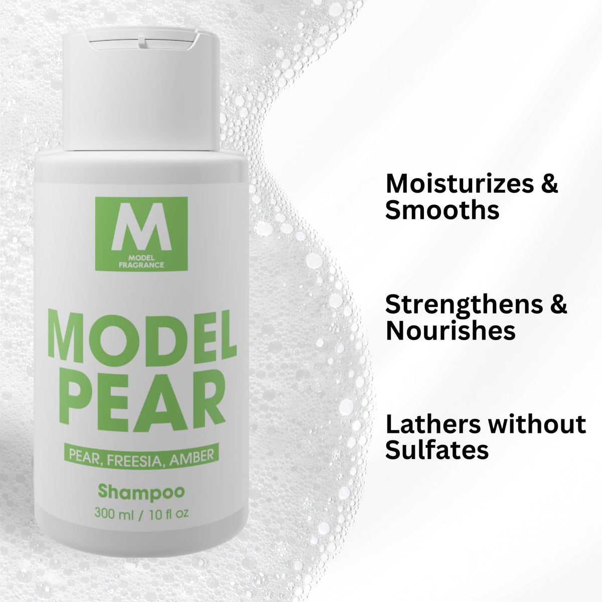 Model Cherry Gourmand Shampoo | Cherry, Tonka Bean, and Vanilla Scented | Sulfate Free & Hydrating Shampoo | All Hair Types | Clean, Shiny, Healthy Hair