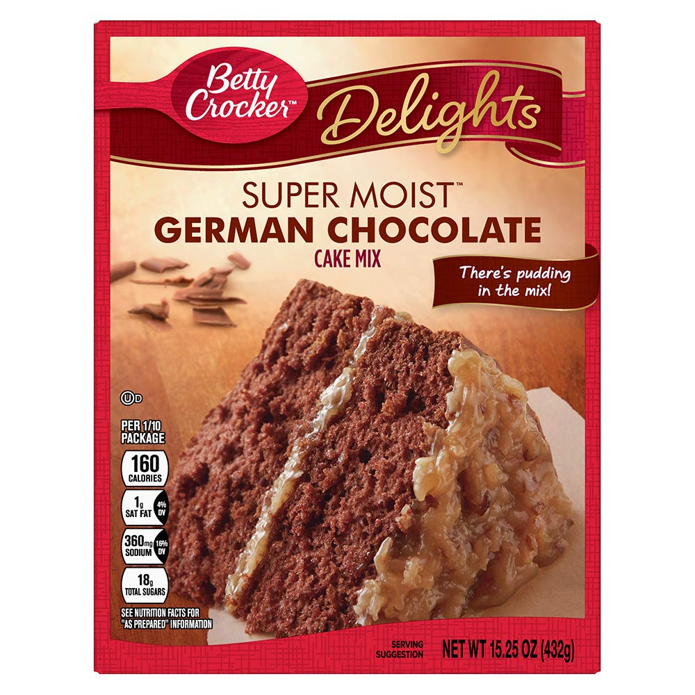 Betty Crocker Delights Super Moist Cherry Chip Cake Mix, 13.25 oz.