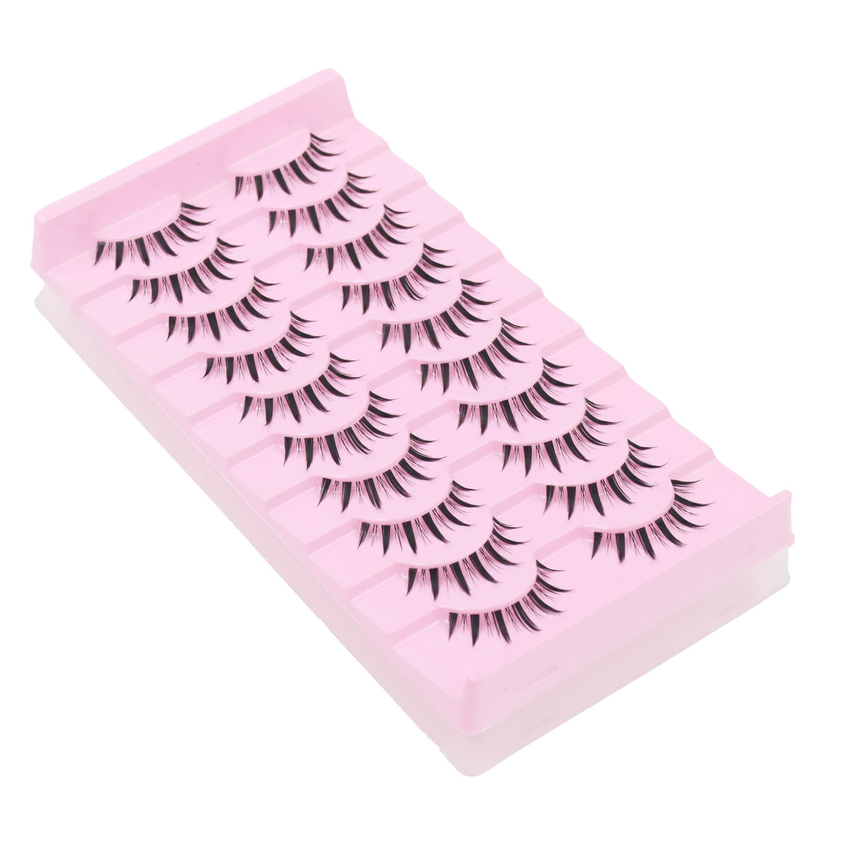 10 Pairs Manga Lashes Anime Cosplay Lashes Spiky Manga Style Lashes Janpanese 16mm Extension Natural Manhua Doll Eye Lashes Halloween/Party Makeup Look by AUGENLI (A3)