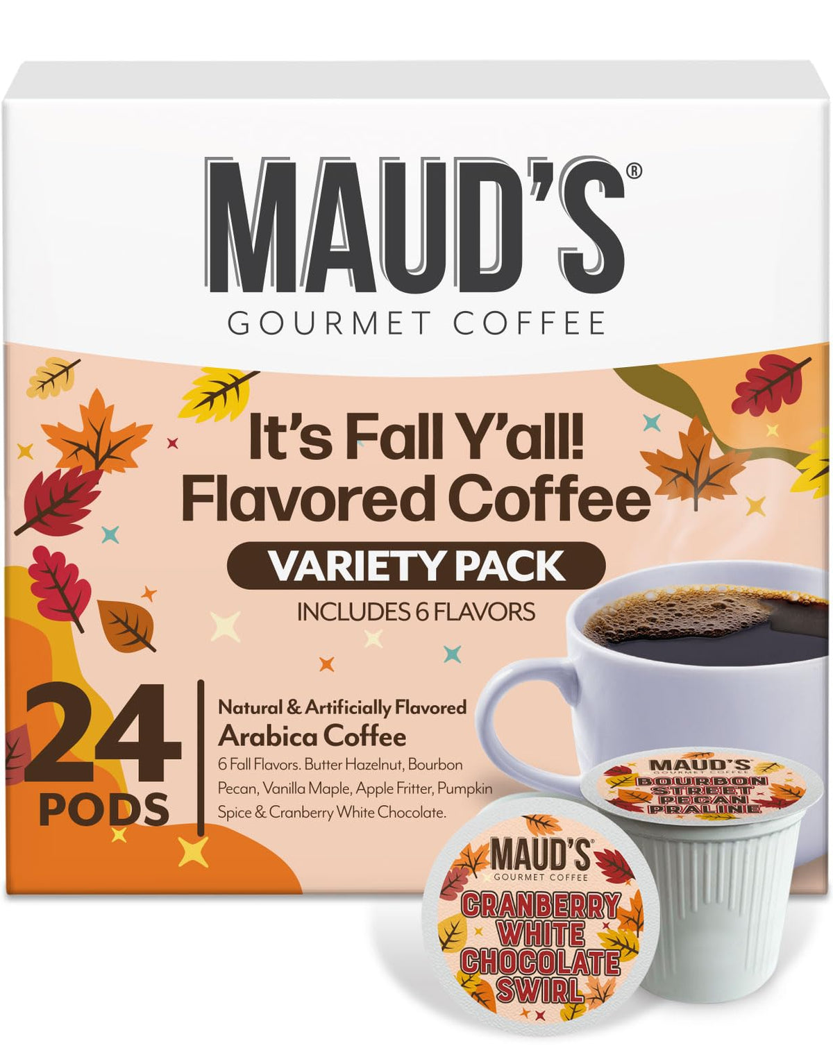 Maud's Cherry Flavored Medium Roast Coffee Pods, 18ct