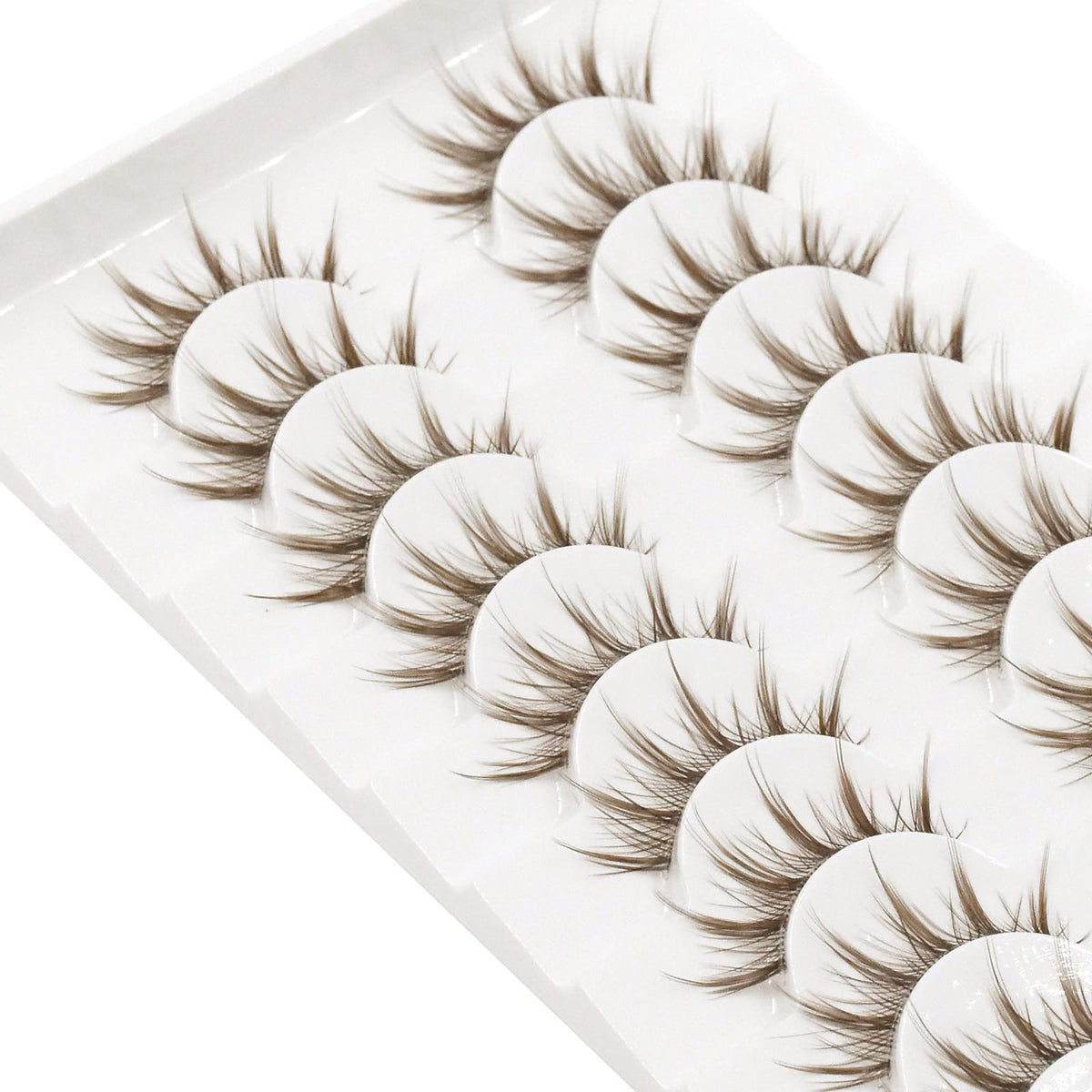 10 Pairs Manga Lashes Anime Cosplay Lashes Spiky Manga Style Lashes Janpanese 16mm Extension Natural Manhua Doll Eye Lashes Halloween/Party Makeup Look by AUGENLI (A3)
