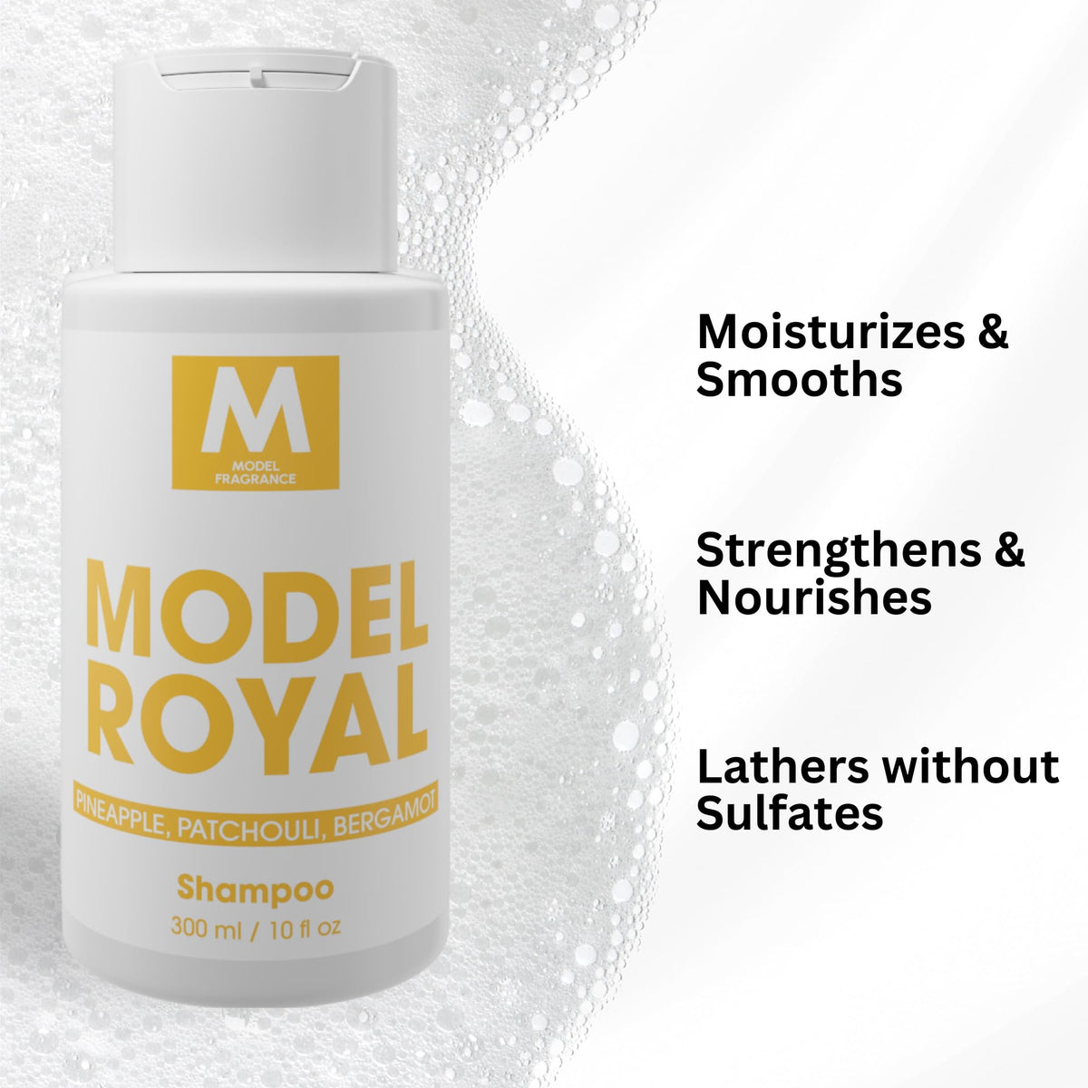 Model Cherry Gourmand Shampoo | Cherry, Tonka Bean, and Vanilla Scented | Sulfate Free & Hydrating Shampoo | All Hair Types | Clean, Shiny, Healthy Hair