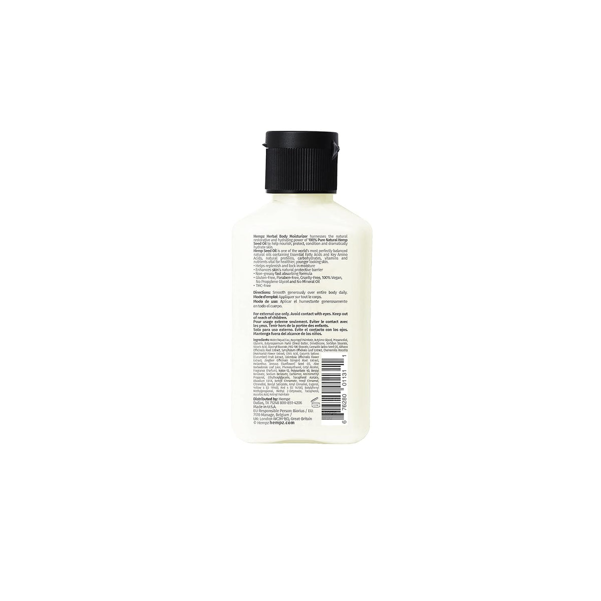 Hempz Dark Red Cherries Moisturizing Body Lotion - 17 Fl Oz