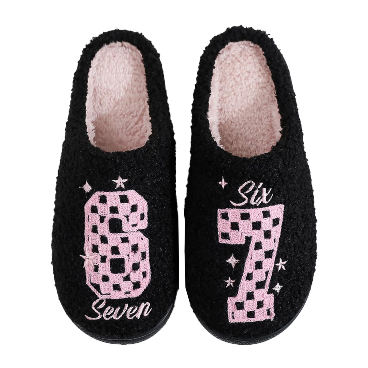 Women Retro Colorful Books Slippers Plush Warm House Slippers,Casual Home Shoes Soft Plush Slip-on Slippers Outdoor Indoor Bedroom Shoes