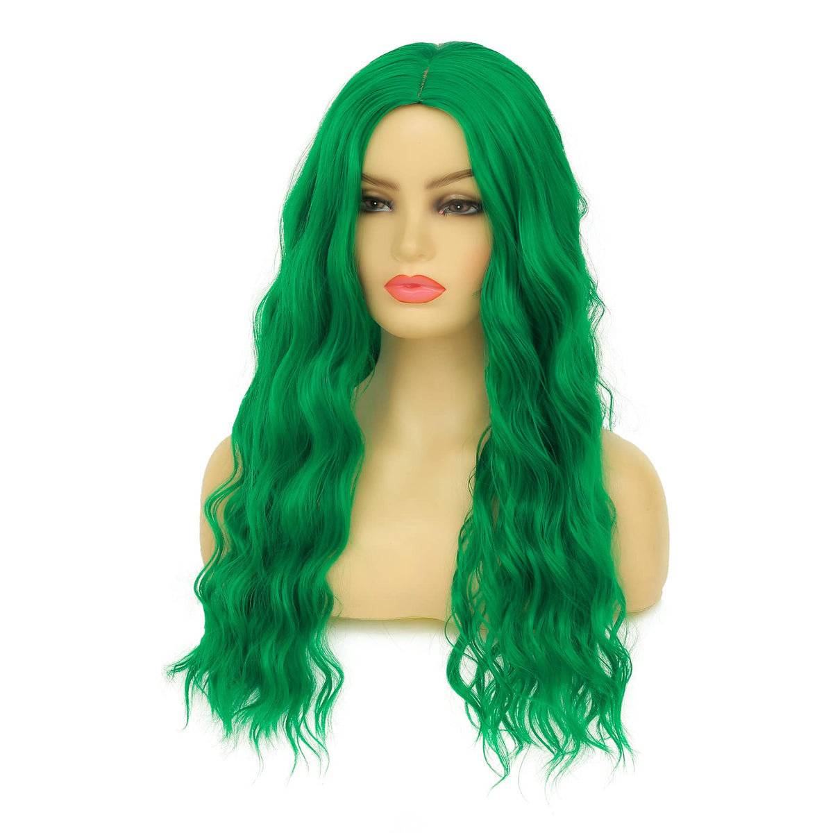 Long Curly Wavy Silver Grey to Purple Wig Side Part Natural Looking Synthetic Cosplay Wig for Women