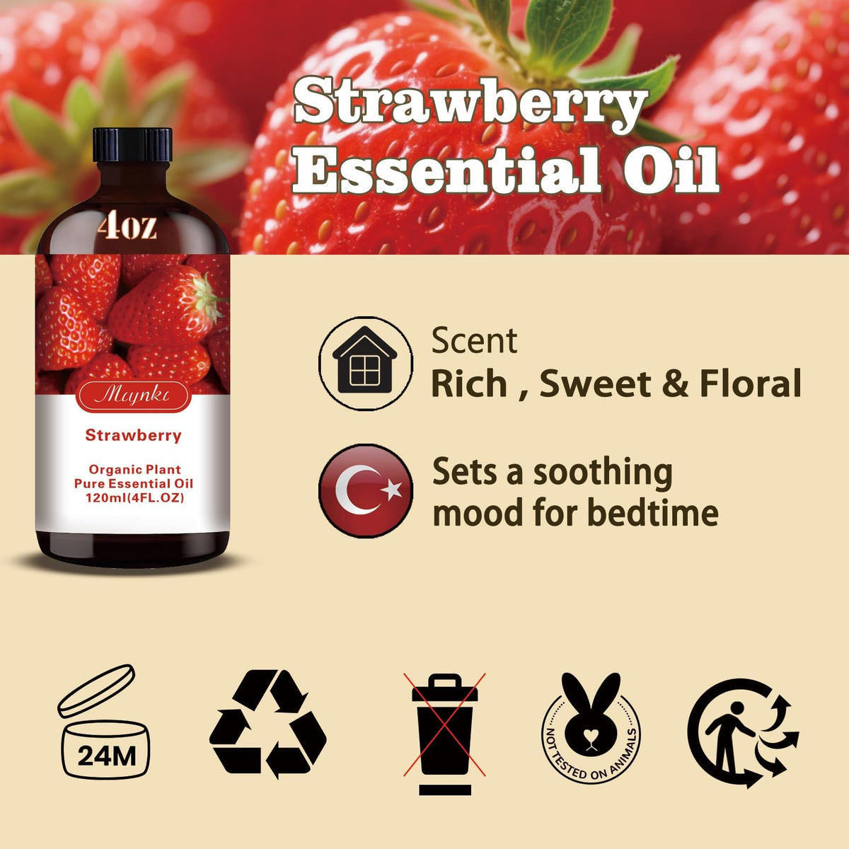 Cherry Essential Oil for Diffuser Massage Home Cherry Oil 4 fl oz