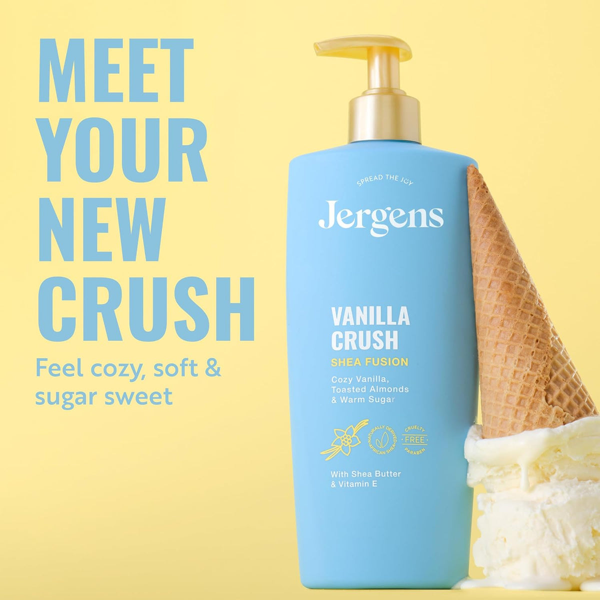 Jergens Shea Fusion Cherry Swirl Body Lotion, Dry Skin, 14 fl oz
