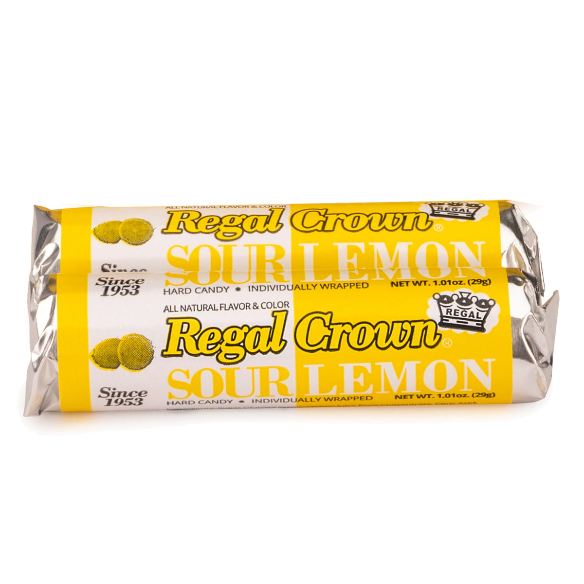 Regal Crown Roll Sour Cherry, 1.01 Ounce (Pack of 5), Sour Candy, The Hampton Candy Company