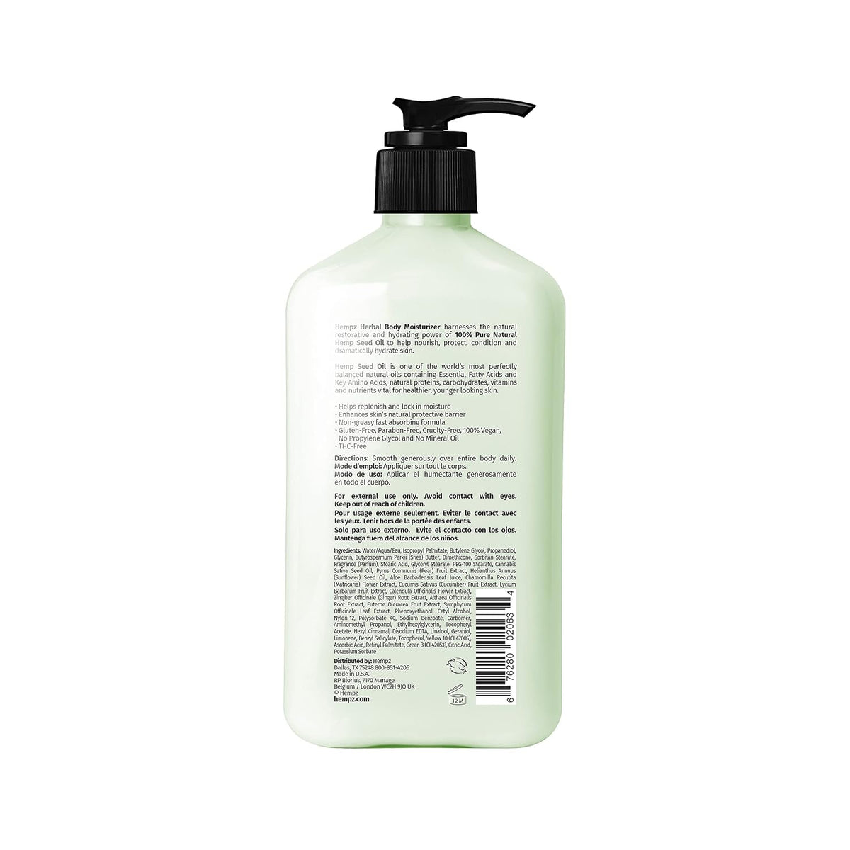 Hempz Dark Red Cherries Moisturizing Body Lotion - 17 Fl Oz