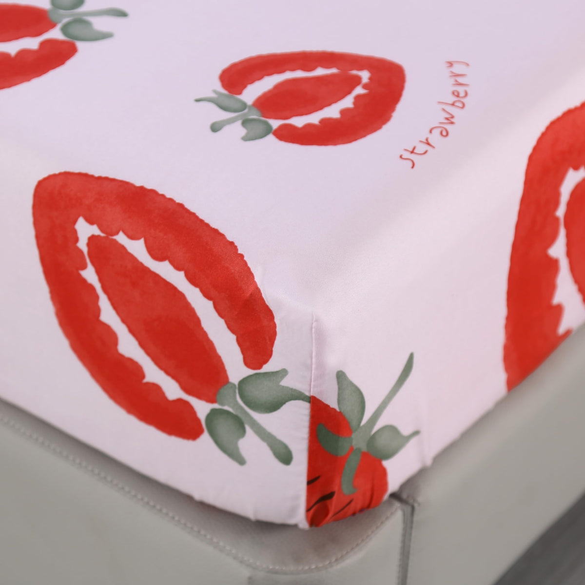 SDIII 4PCS Red Cherry Bed Sheets Set Full, Soft Microfiber Cherry Full Size Bed Sheets, Cute Fruit Patterns Sheet for Girls Boys Kids and Teens