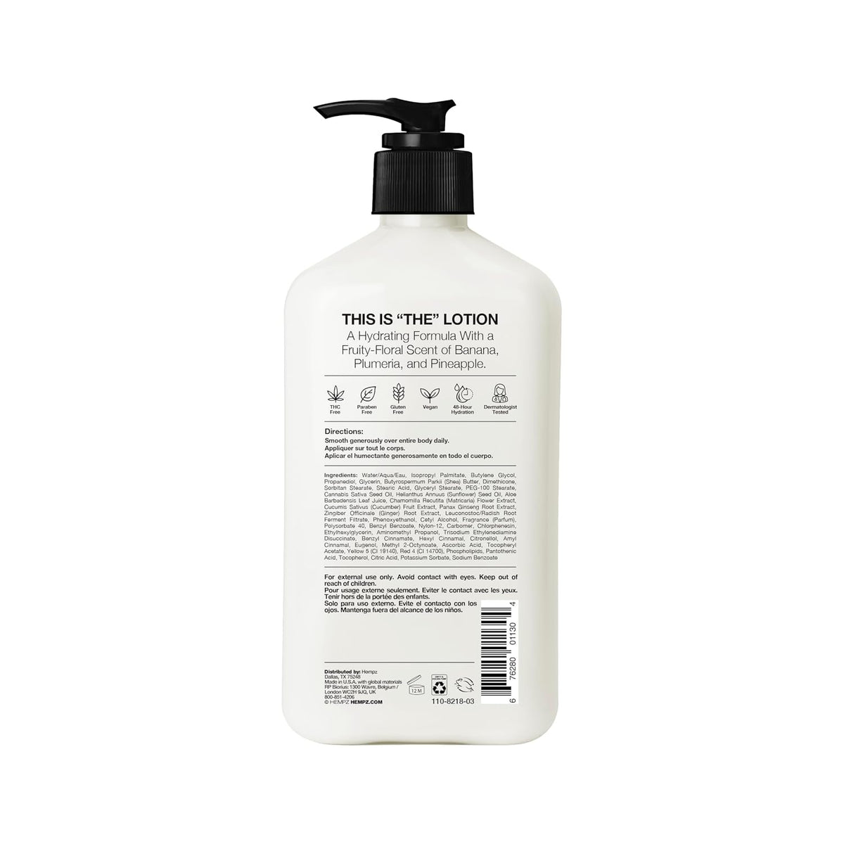 Hempz Dark Red Cherries Moisturizing Body Lotion - 17 Fl Oz