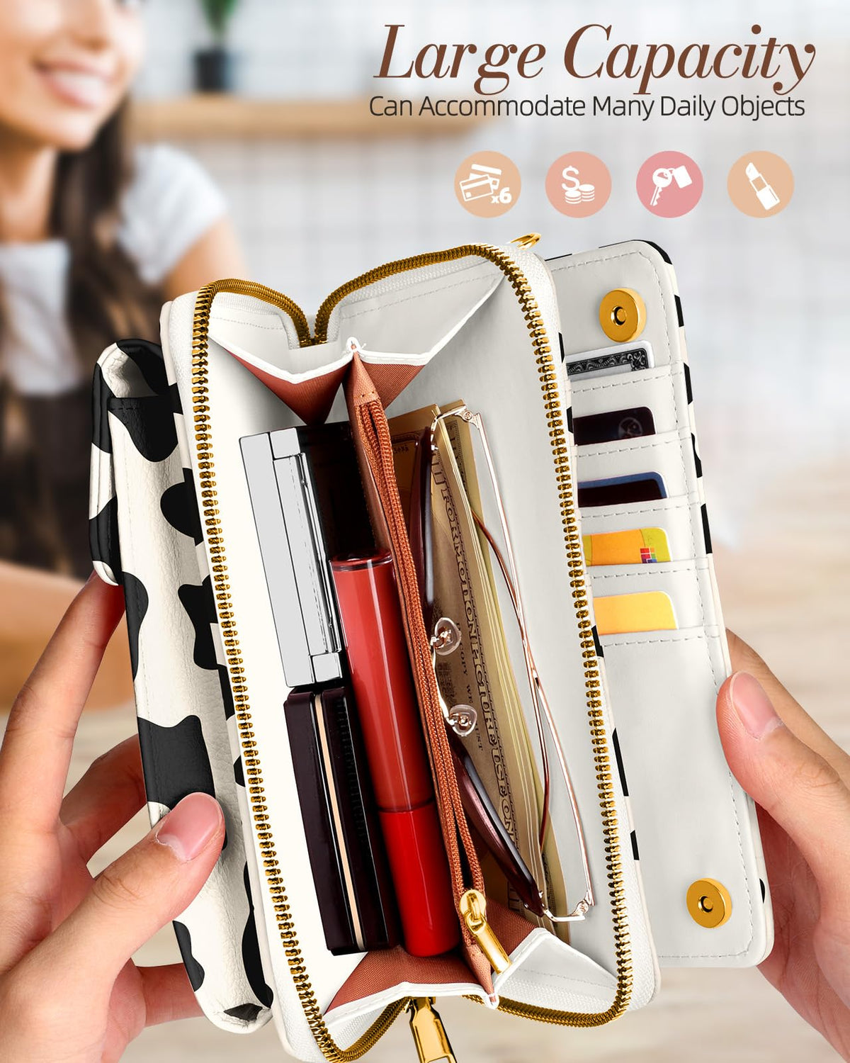 Miss Adola Leather Cell Phone Purse Crossbody Bag for Women