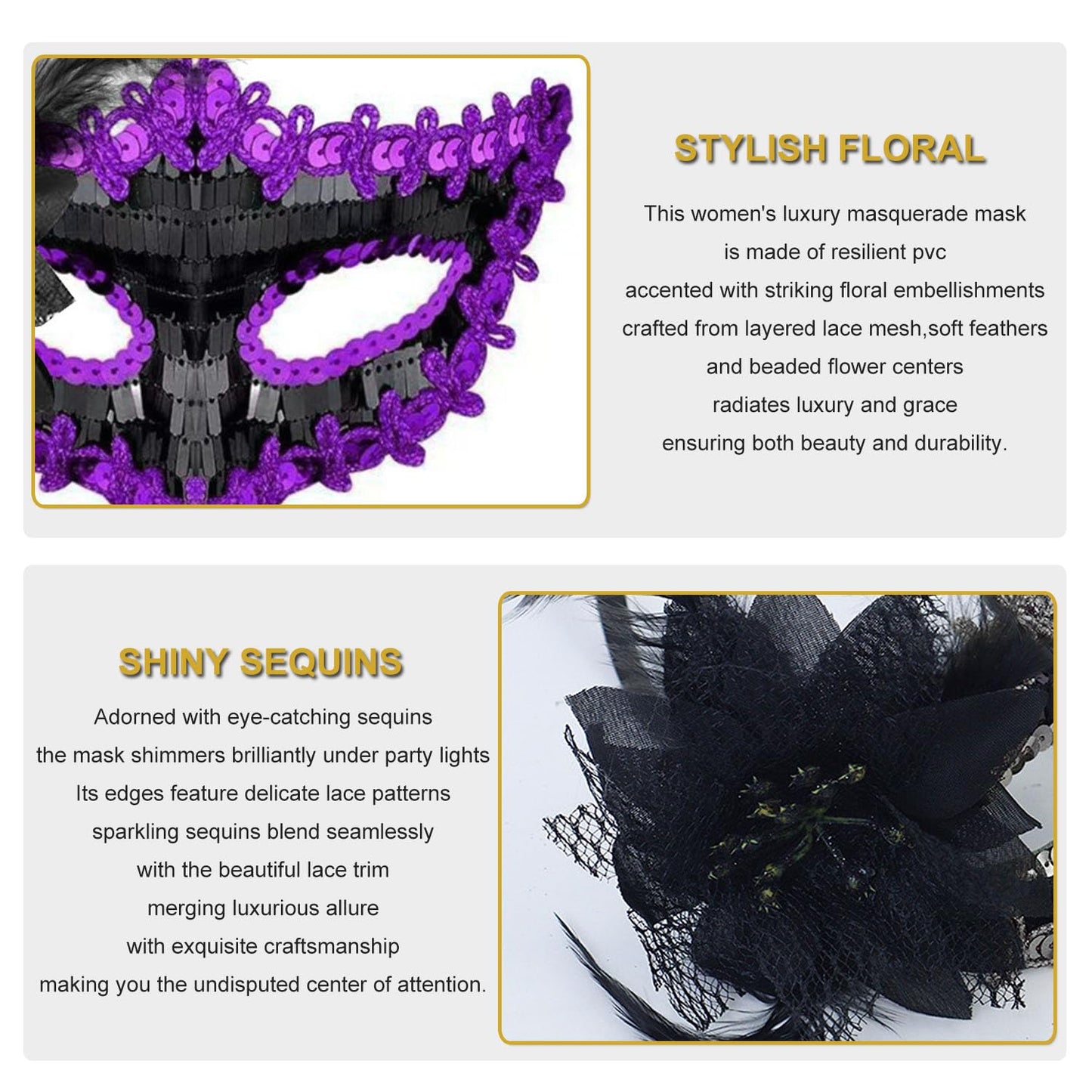 Couple Masquerade Masks for Women Men Venetian Masks for Halloween Carnival Costume Party Prom Ball