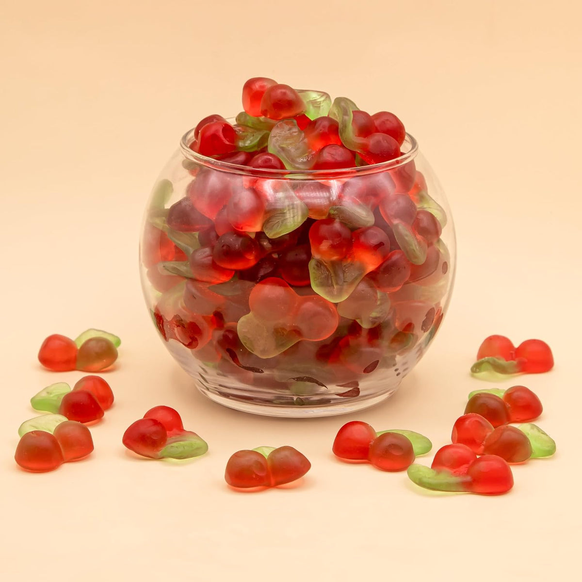 Cherry Gummy Candy, Chewy Cherry Candy, 1 Lb Bag