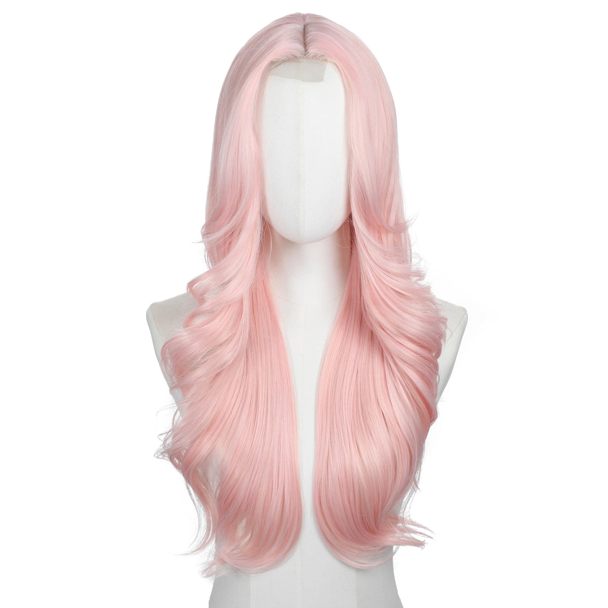 Brown Wigs for Women 26 Inch Middle Part Wavy Synthetic Wig