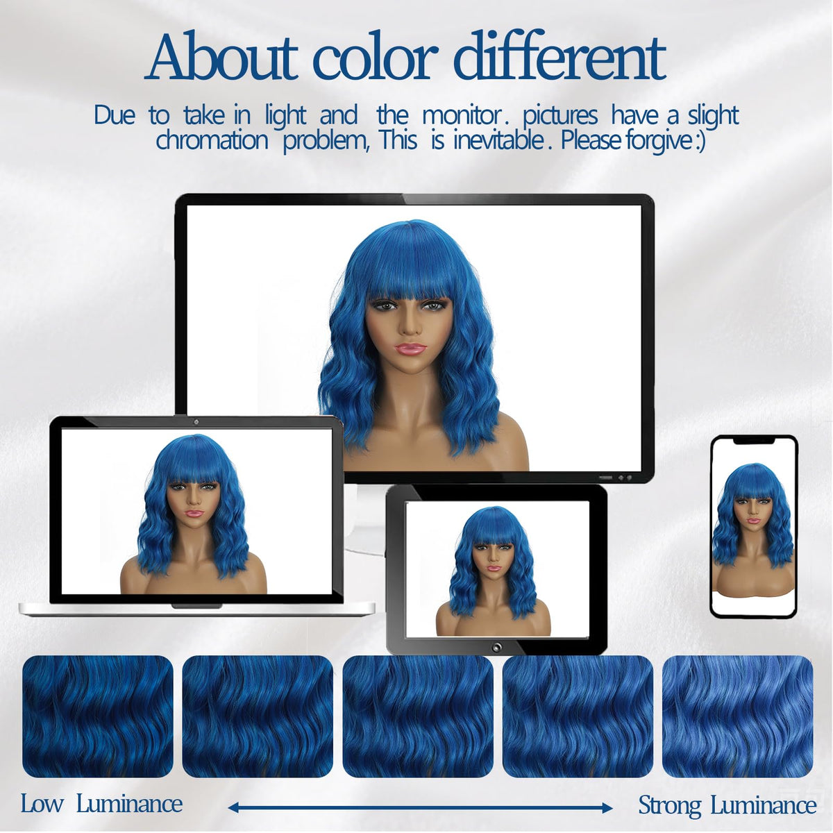 Dark Purple Wigs with Bangs for Women 14 Inch Short Wavy Bob Wigs Synthetic Bob Wig Curly Wig Heat Resistant Colorful Wavy Wig Cosplay Wigs For Daily Party Halloween