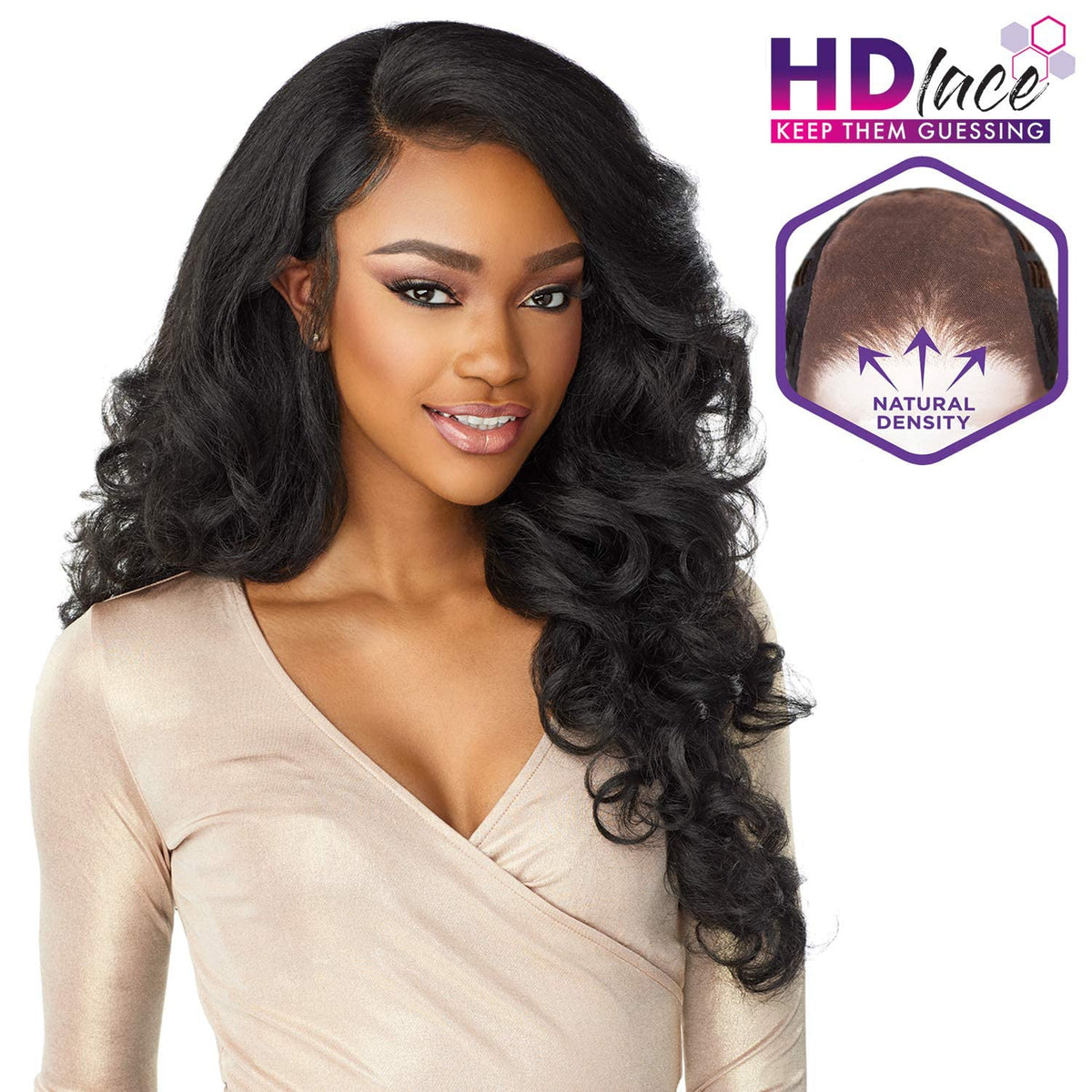 Sensationnel What Lace 13x6 Wig-Latisha, 1 JETBLACK