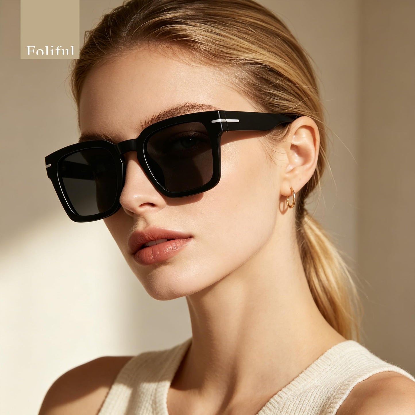 Trendy Sunglasses Womens Classic Retro Sunglasses for Women Men Fashion Driving Square Frame UV Protection