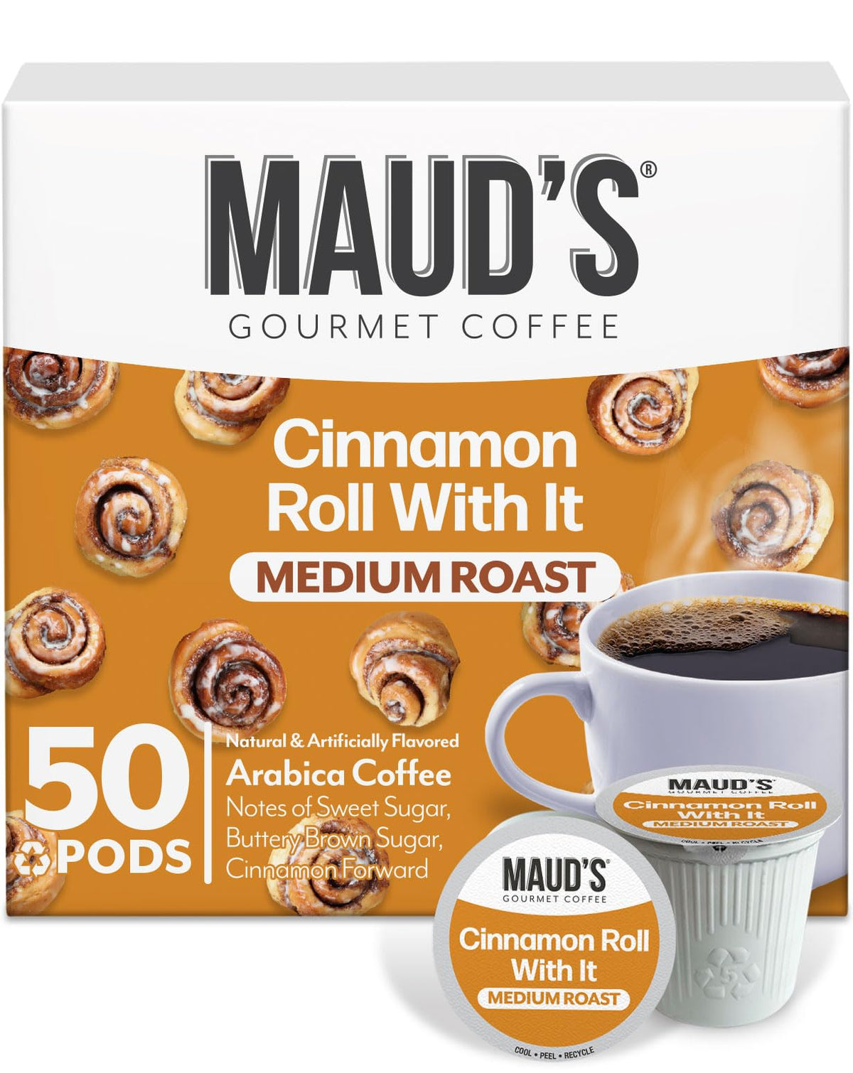 Maud's Cherry Flavored Medium Roast Coffee Pods, 18ct
