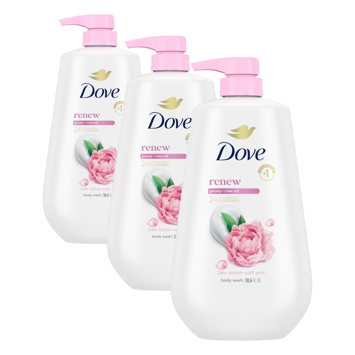 Dove Body Wash Cherry & Chia Milk 30.6 oz Pump, Sulfate Free