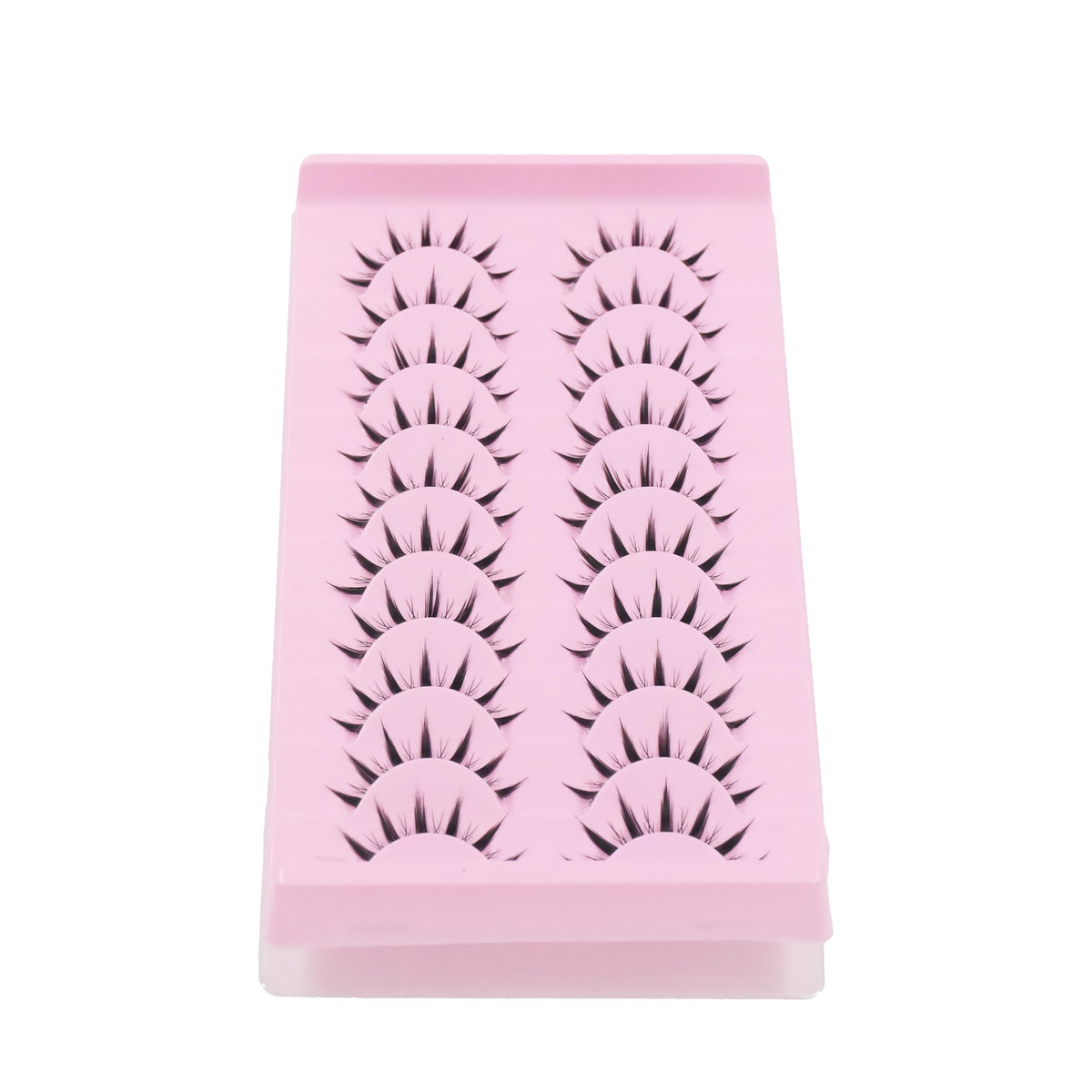 10 Pairs Manga Lashes Anime Cosplay Lashes Spiky Manga Style Lashes Janpanese 16mm Extension Natural Manhua Doll Eye Lashes Halloween/Party Makeup Look by AUGENLI (A3)