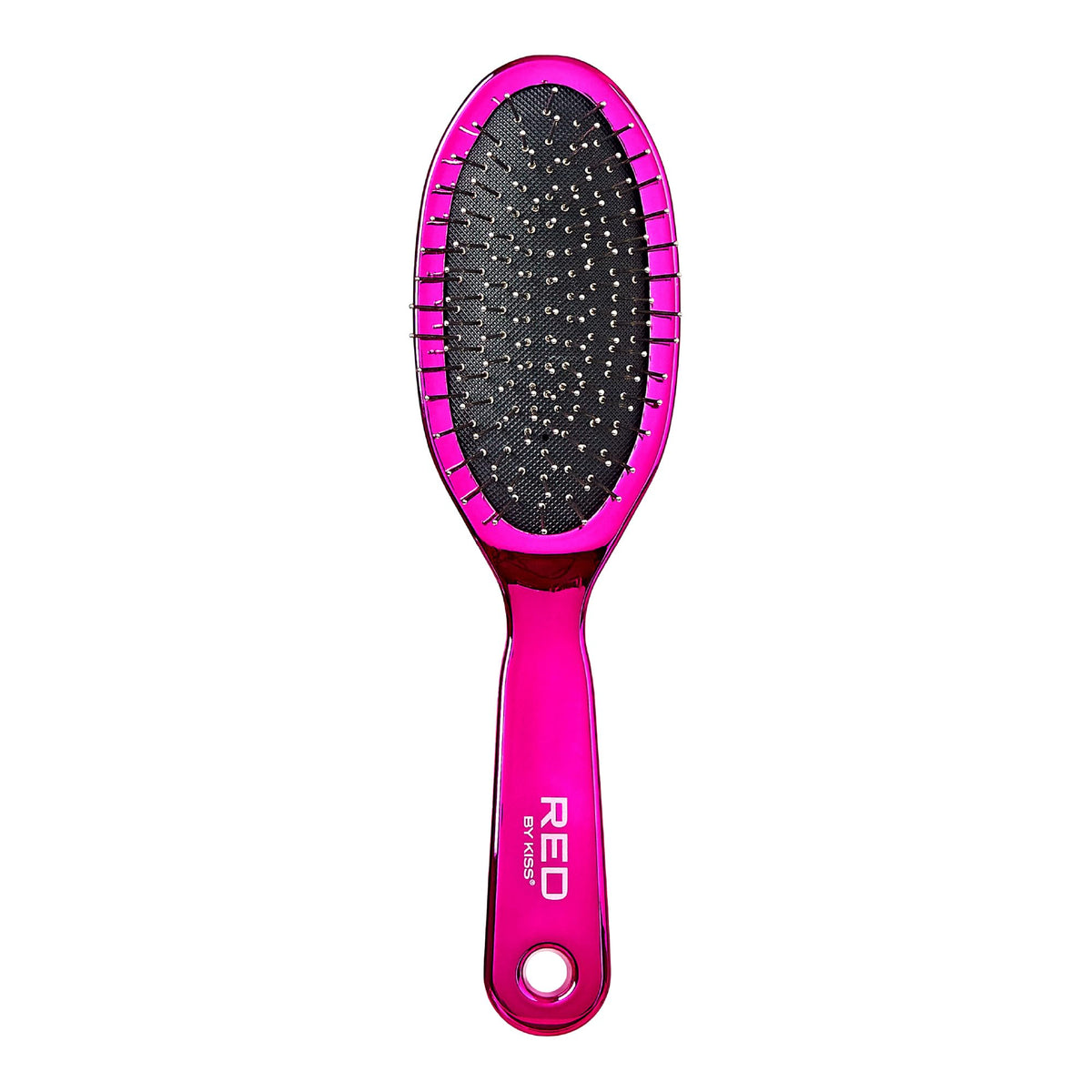 RED by Kiss Anti-Static & Anti-Frizz Wig Brush with Stainless Steel Knot-Free Bristles for Easy Detangling, Smooth Hair & Wigs Without Breakage or Snagging (Mini)