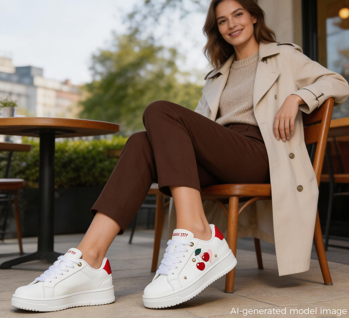 LUCKY STEP Women's Printed Fashion Sneakers