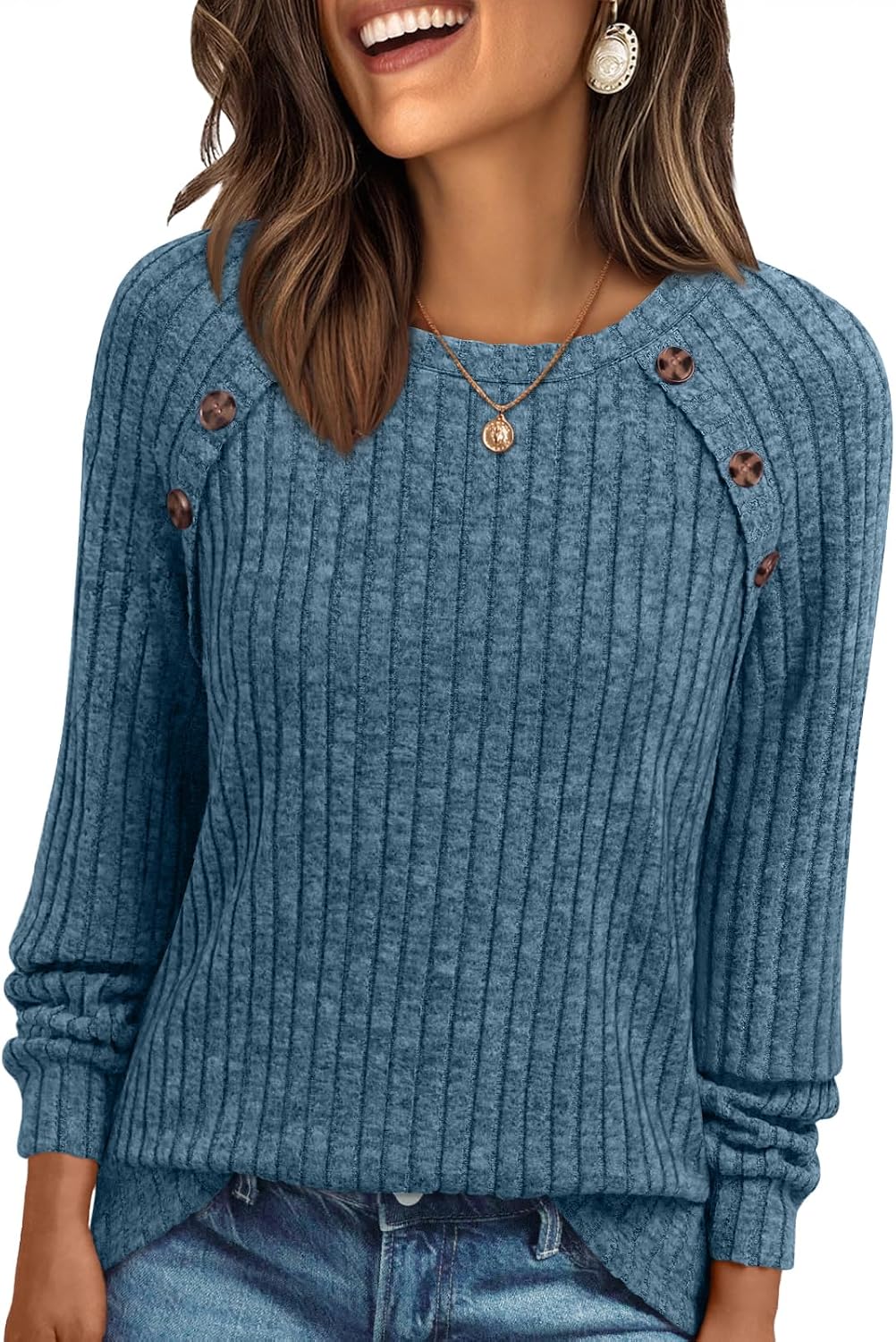 AUTOMET Womens Long Sleeve Shirts Fall Sweaters Business Casual Tops Blouse