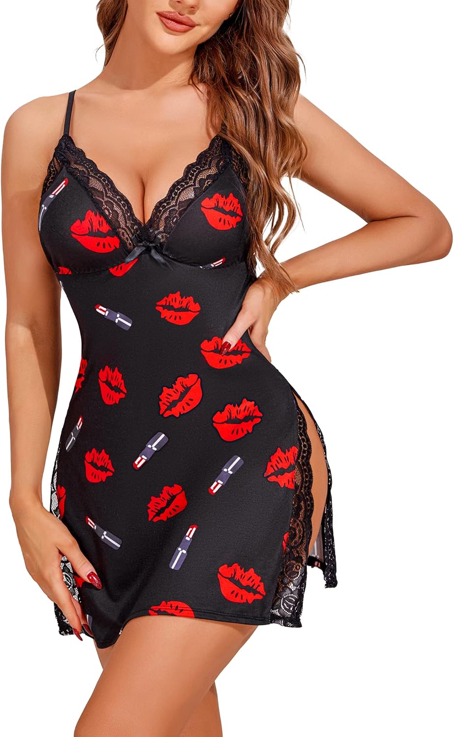 Avidlove Women's Lingerie Sexy Nightwear Spaghetti Strap Nightgown Babydoll
