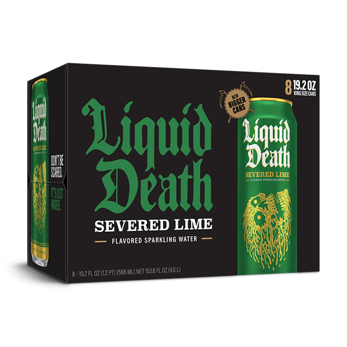Liquid Death Soda-Flavored Sparkling Water - Cherry Obituary, Less Sugar*, Huge Flavor, No Caffeine, No Artificial Sweeteners, 12 Fl Oz (Pack of 12)