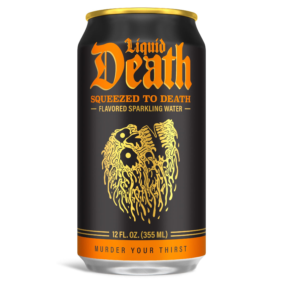 Liquid Death Soda-Flavored Sparkling Water - Cherry Obituary, Less Sugar*, Huge Flavor, No Caffeine, No Artificial Sweeteners, 12 Fl Oz (Pack of 12)