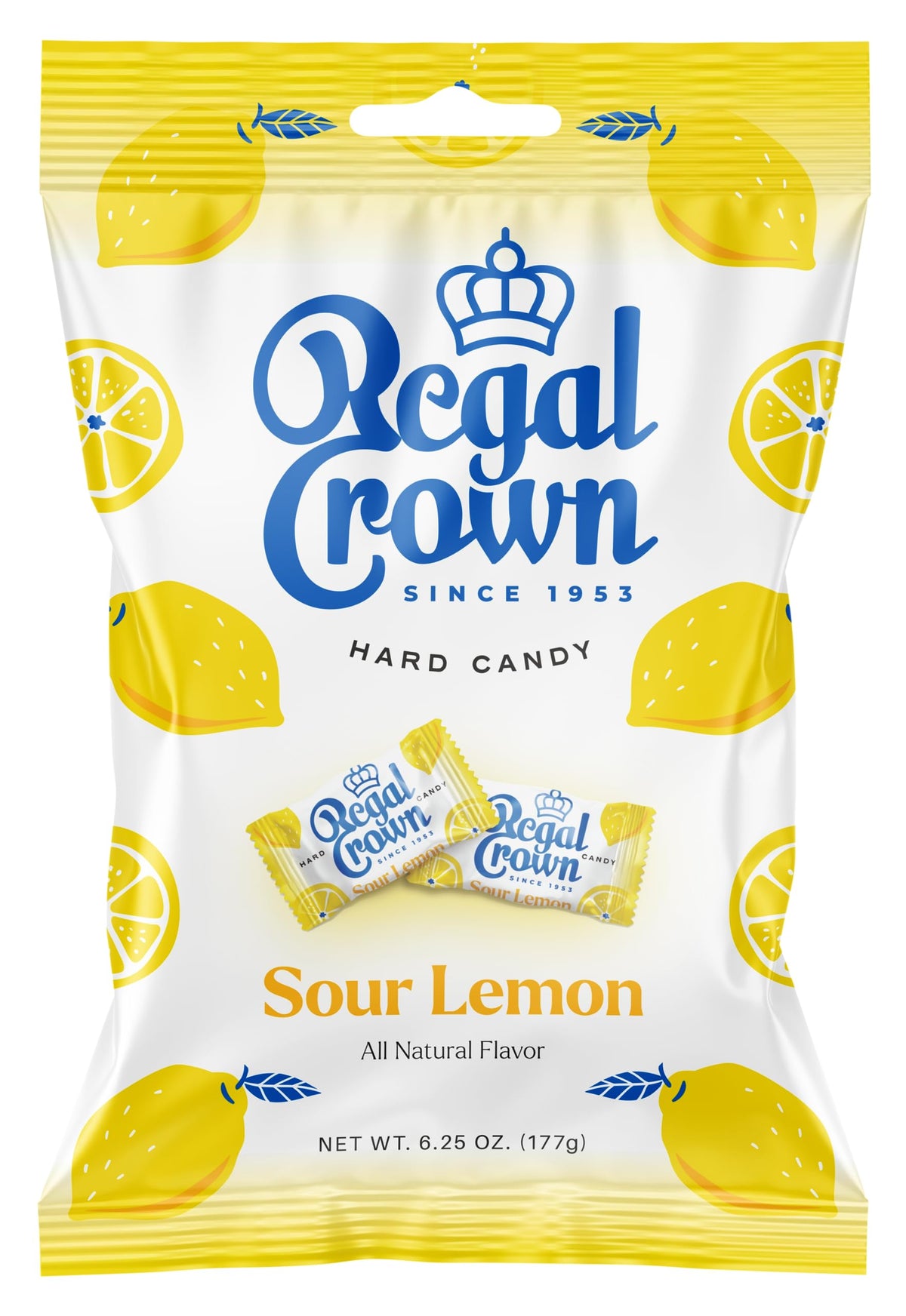 Regal Crown Roll Sour Cherry, 1.01 Ounce (Pack of 5), Sour Candy, The Hampton Candy Company
