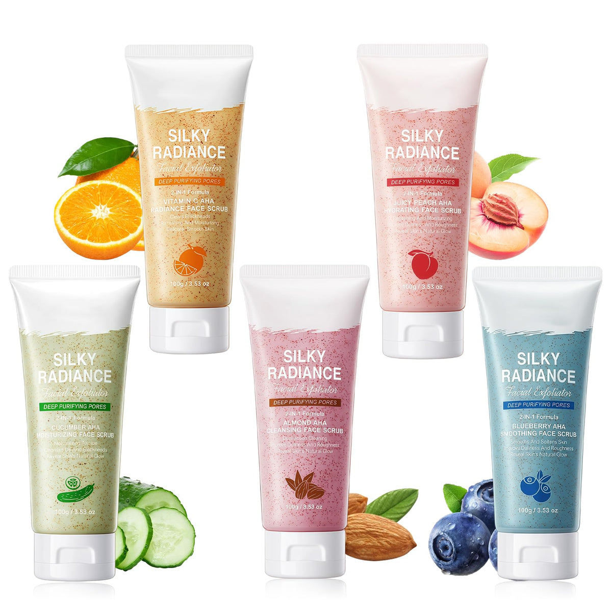 Cherry Body Exfoliator, Deep Cleaning Exfoliating Body Scrub, Moisturizing Nourishing Salt Rose Body Scrub, 350 g
