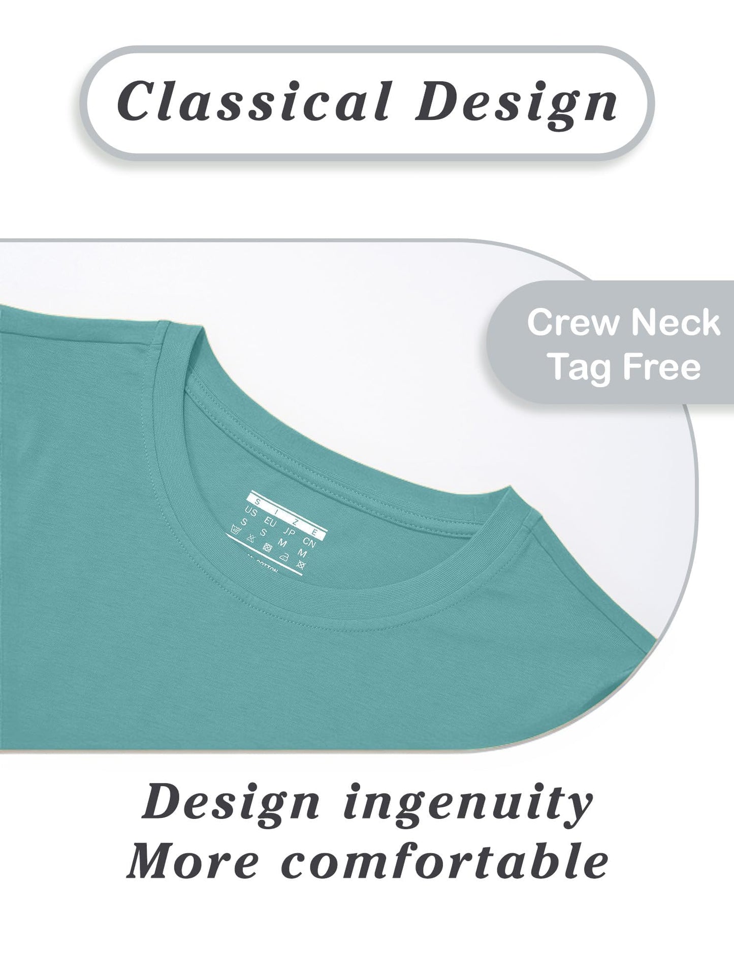 SMENG Women's Cotton Crewneck T-Shirts Short Sleeve Basic Solid Color Tee Classic-Fit Shirt Breathable Comfy Summer Top