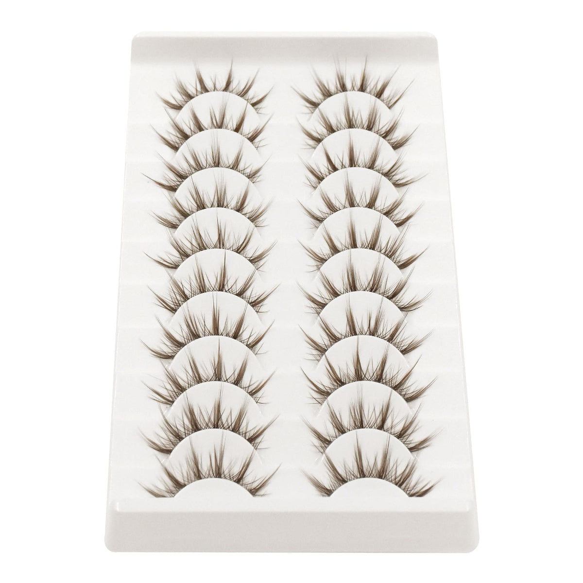 10 Pairs Manga Lashes Anime Cosplay Lashes Spiky Manga Style Lashes Janpanese 16mm Extension Natural Manhua Doll Eye Lashes Halloween/Party Makeup Look by AUGENLI (A3)