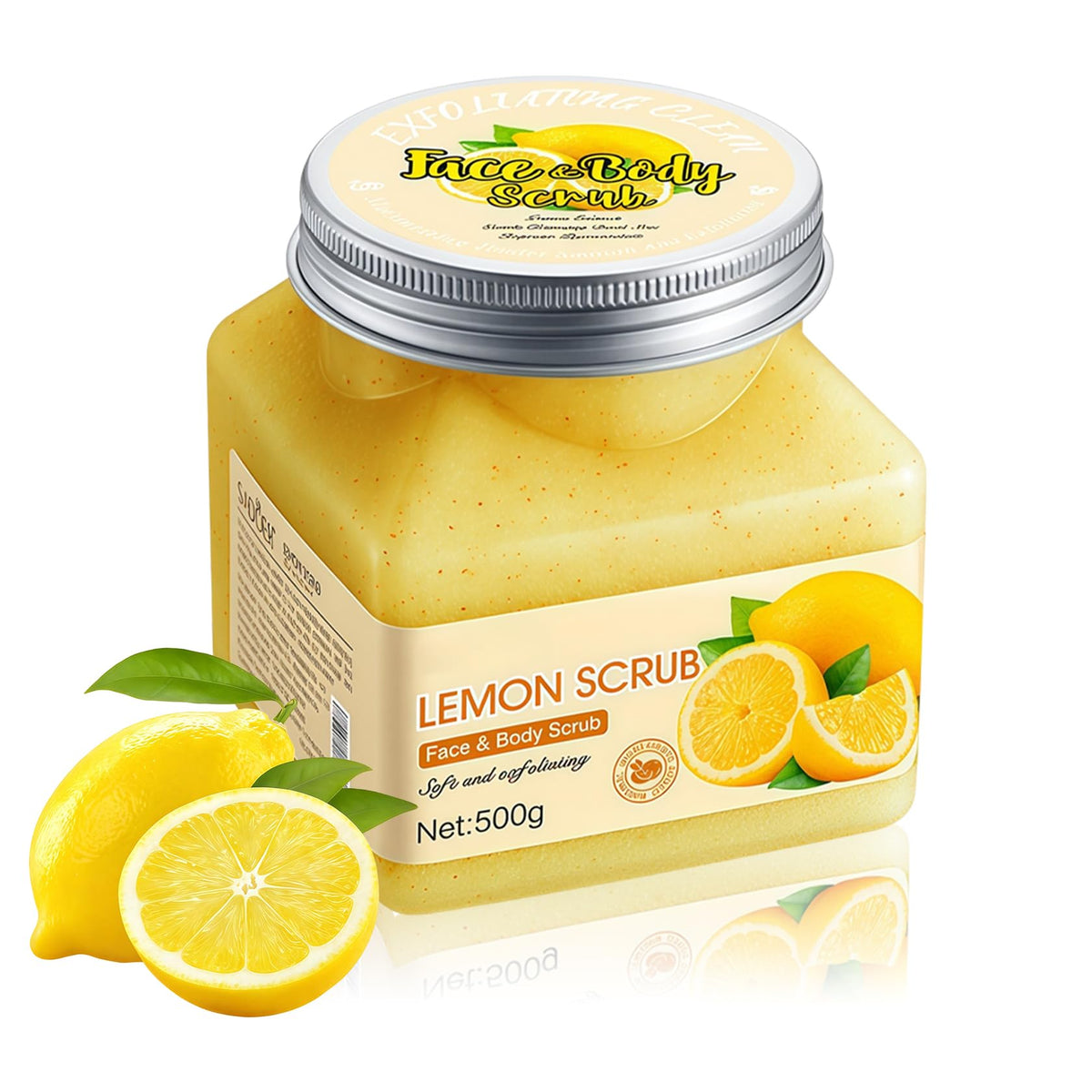 Cherry Body Exfoliator, Deep Cleaning Exfoliating Body Scrub, Moisturizing Nourishing Salt Rose Body Scrub, 350 g