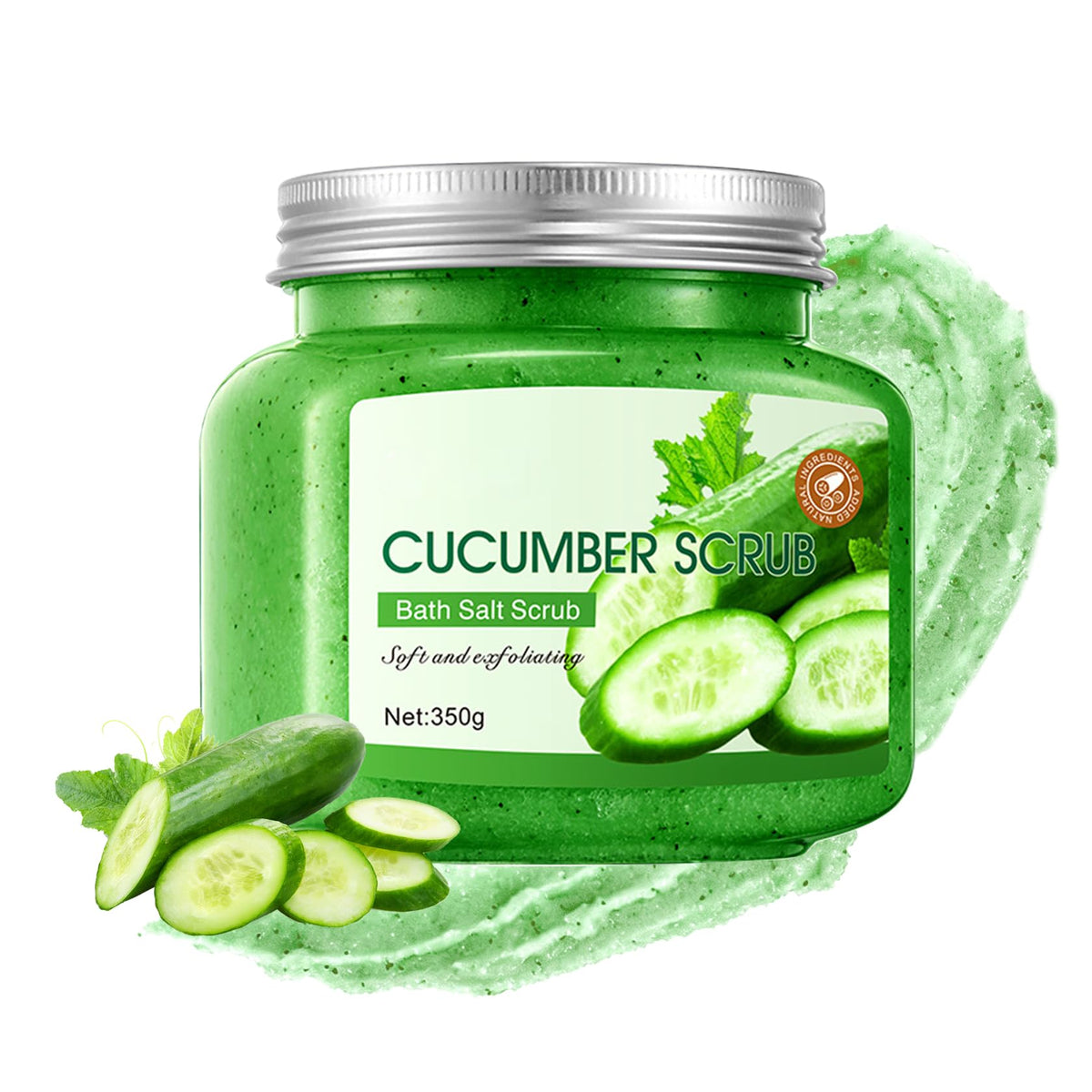 Cherry Body Exfoliator, Deep Cleaning Exfoliating Body Scrub, Moisturizing Nourishing Salt Rose Body Scrub, 350 g