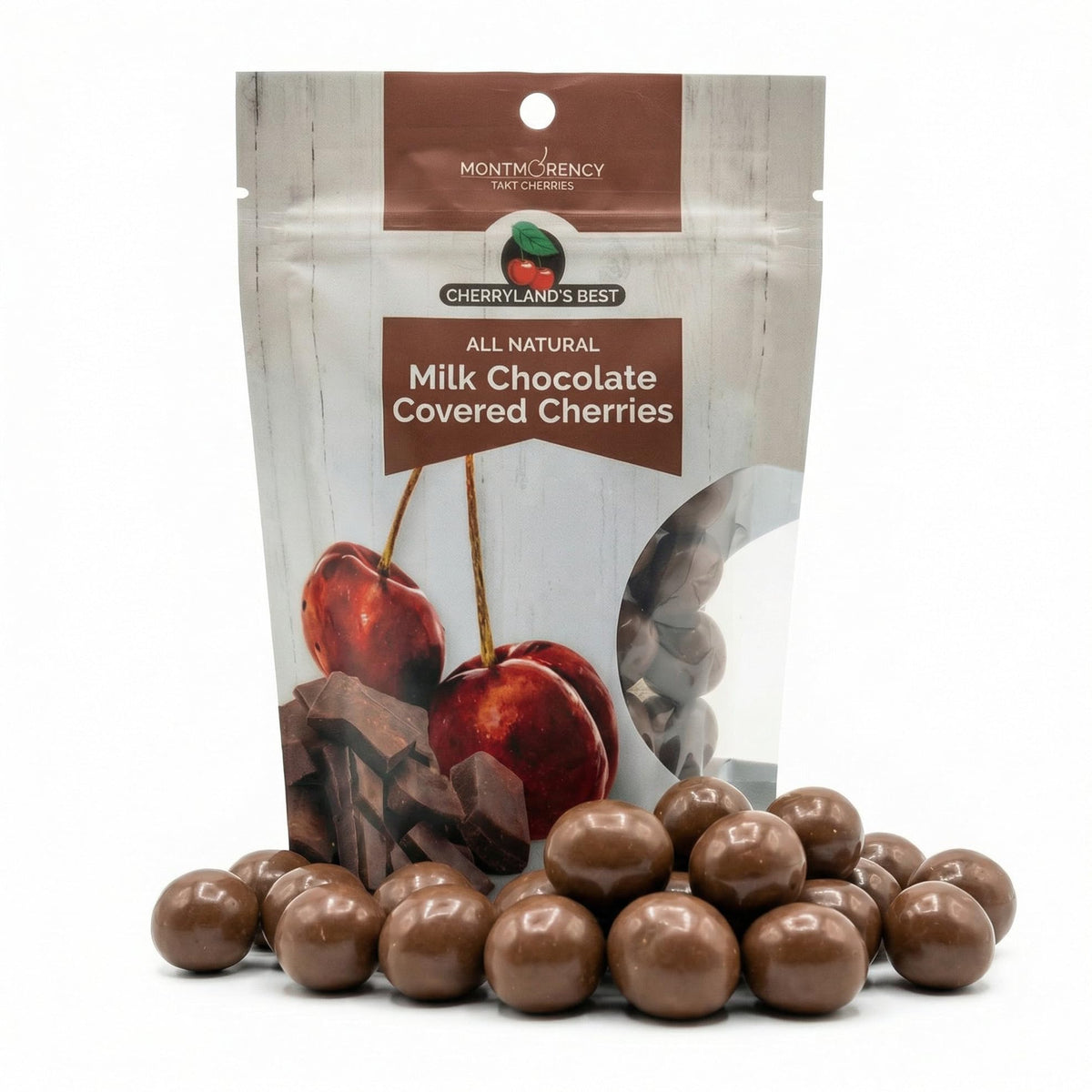 CHERRYLAND'S BEST Chocolate Covered Cherries, Milk Chocolate, Dark Chocolate and Yogurt Varieties, All Natural, Reasealable Bags (7.5oz, Yogurt Covered Cherries)