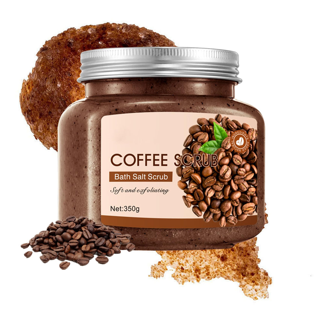 Cherry Body Exfoliator, Deep Cleaning Exfoliating Body Scrub, Moisturizing Nourishing Salt Rose Body Scrub, 350 g