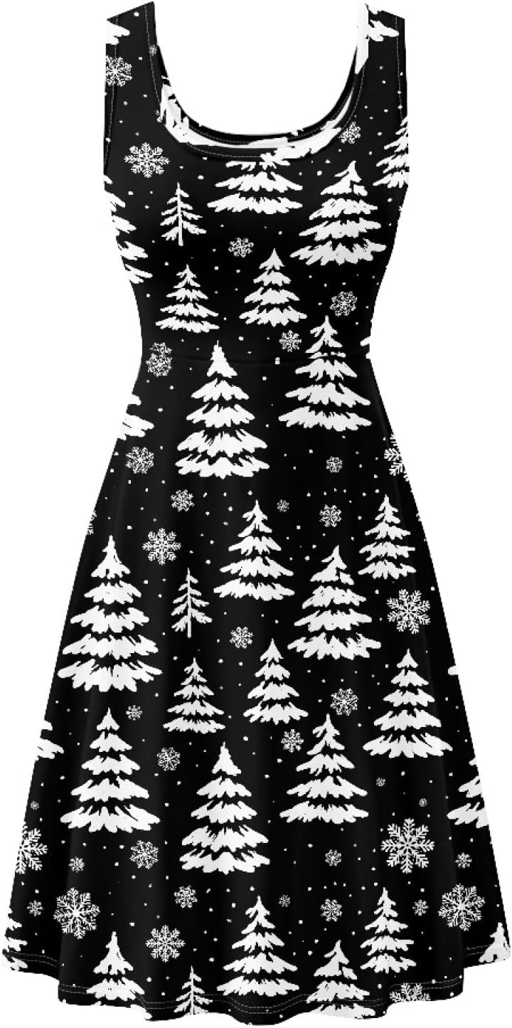 KiuLoam Women's Casual Sleeveless A-Line Dresses Tank Top Sundresses Dress with Pockets XS - 4XL