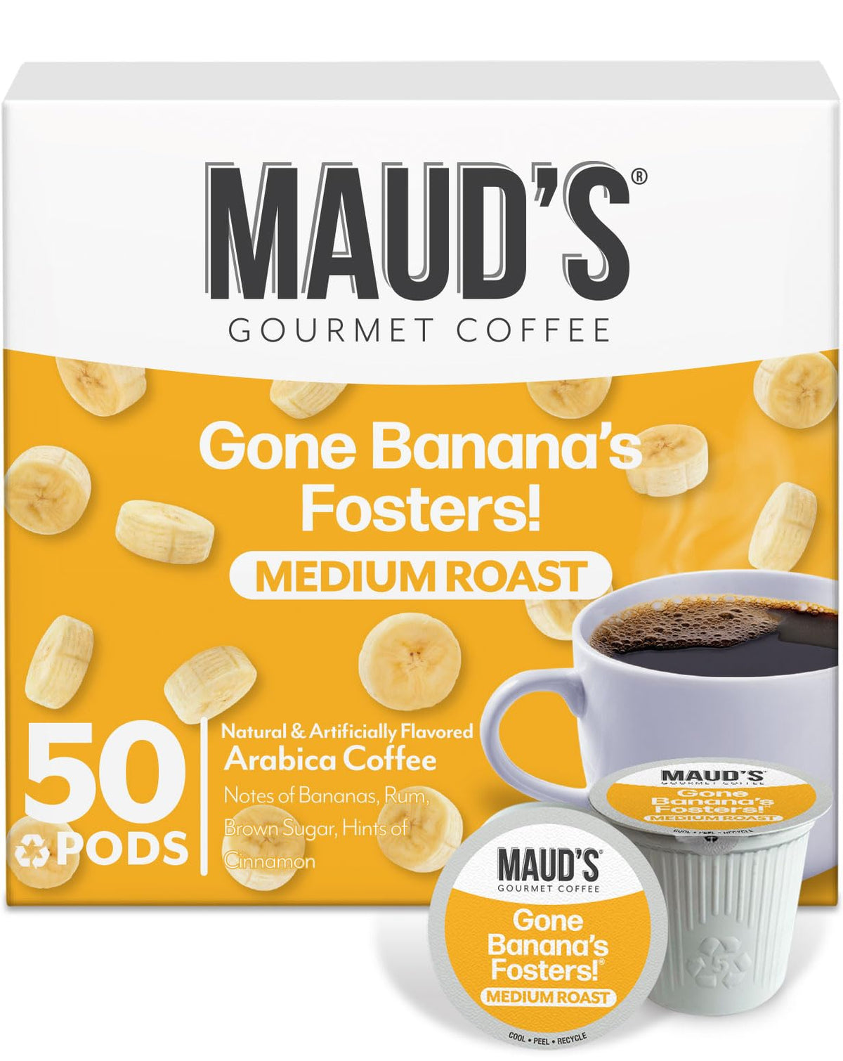 Maud's Cherry Flavored Medium Roast Coffee Pods, 18ct