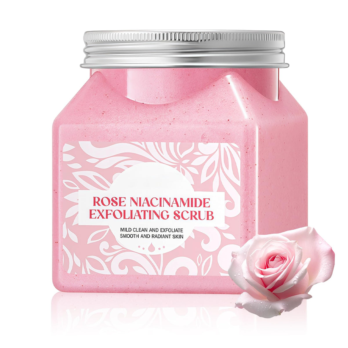 Cherry Body Exfoliator, Deep Cleaning Exfoliating Body Scrub, Moisturizing Nourishing Salt Rose Body Scrub, 350 g