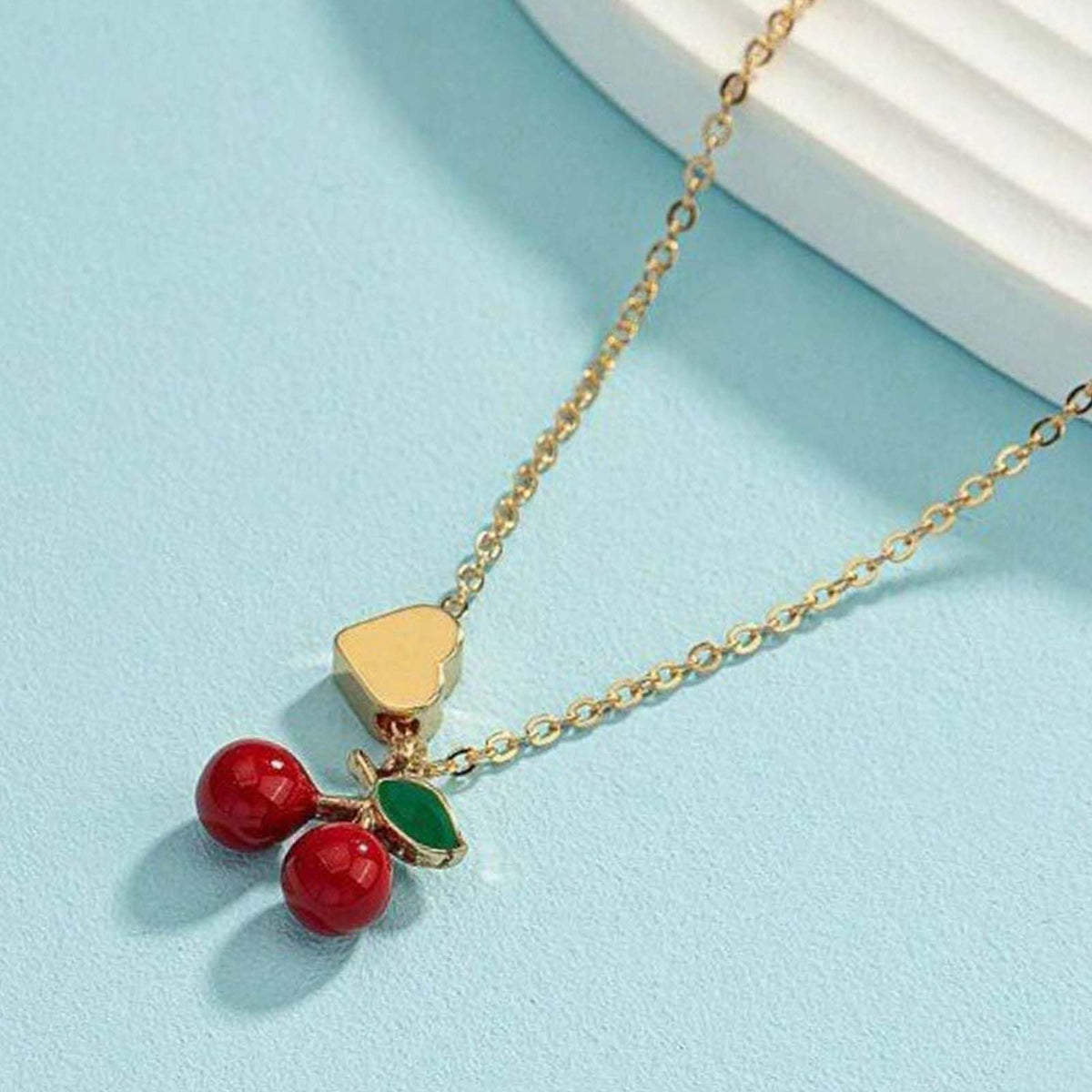 Long tiantian Cherry Bracelet for Women Cherry Dress Outfits Accessories Charm Bracelets Stack Cherry Gifts Cute Stuff Red Spring Accessories