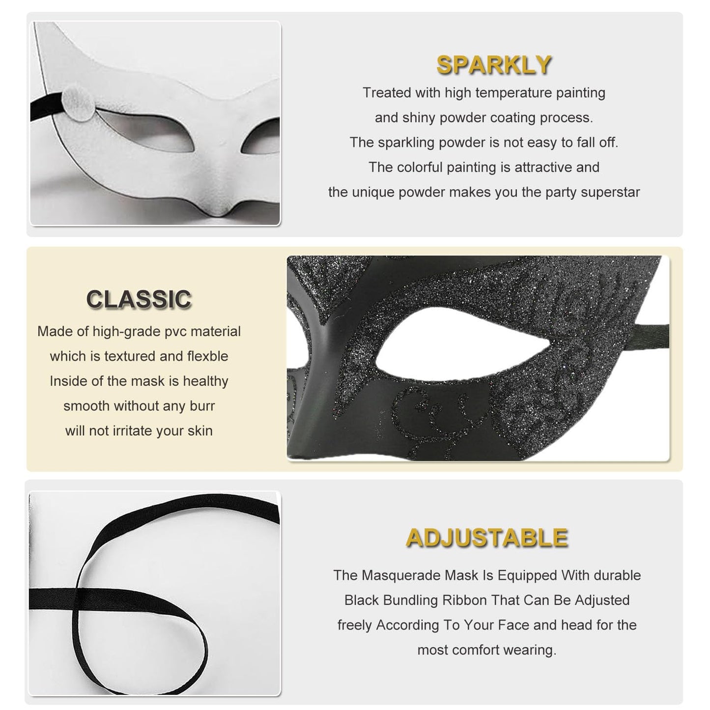 Couple Masquerade Masks for Women Men Venetian Masks for Halloween Carnival Costume Party Prom Ball