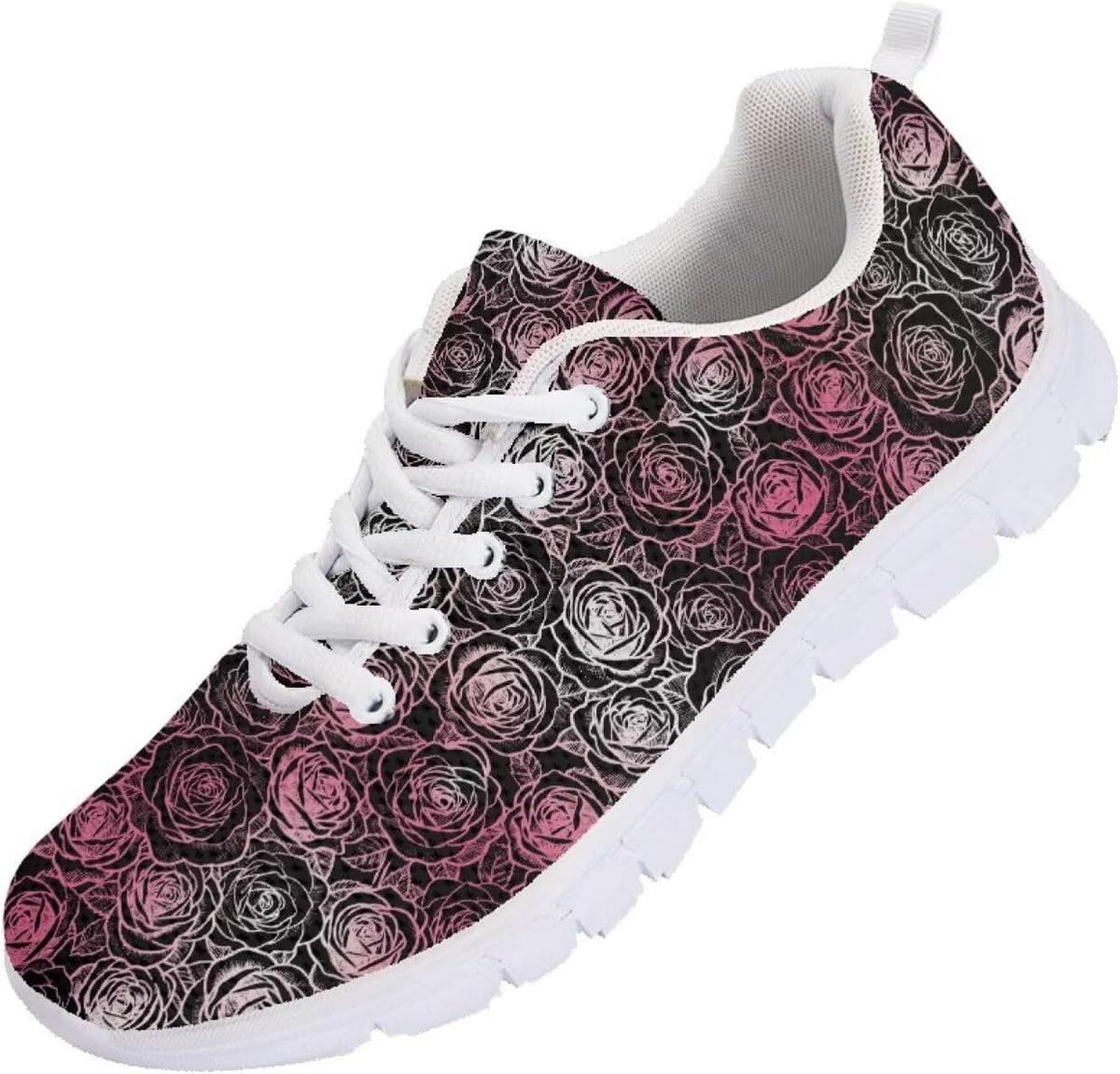 SYtrade Tennis Shoes Womens Lace-up Running Fashion Sneaker White Sole