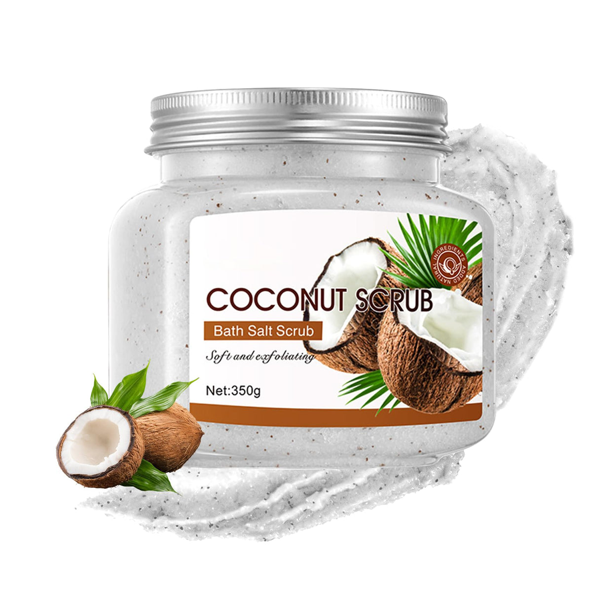 Cherry Body Exfoliator, Deep Cleaning Exfoliating Body Scrub, Moisturizing Nourishing Salt Rose Body Scrub, 350 g