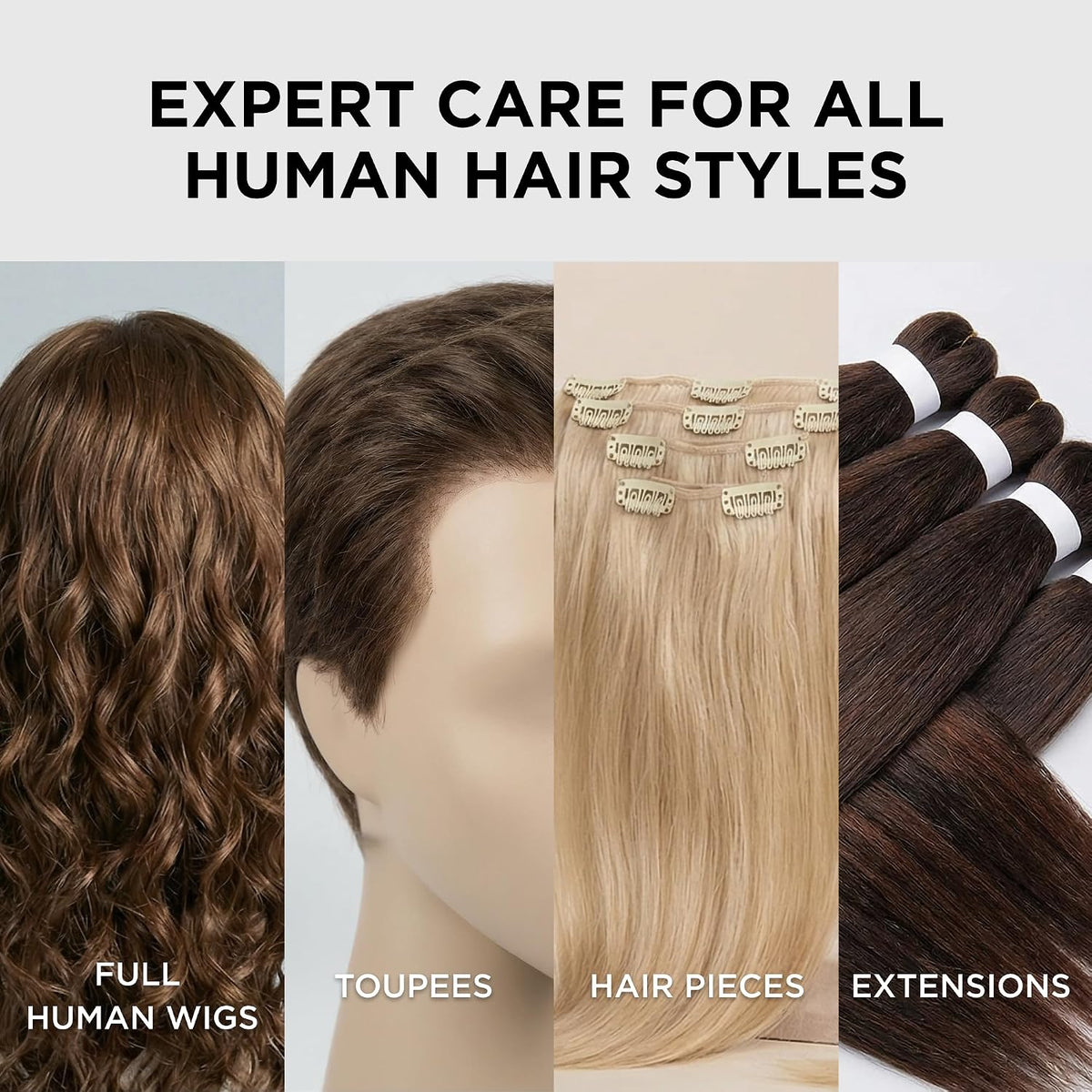Style Factor WIGOUT Wig Shampoo for Human Hair - pH Balanced Moisturizing & Gentle Cleanse, Protective Care, Detangling, Frizz Free, Soft and Silky Shine Contains Vegan Keratin, 6.8 Fl Oz